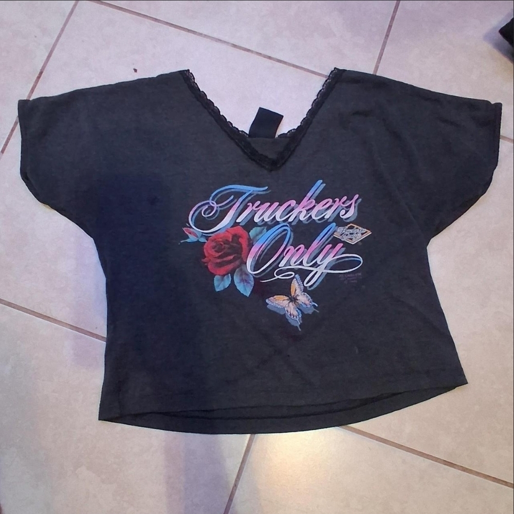 Kids Black Graphic Tee